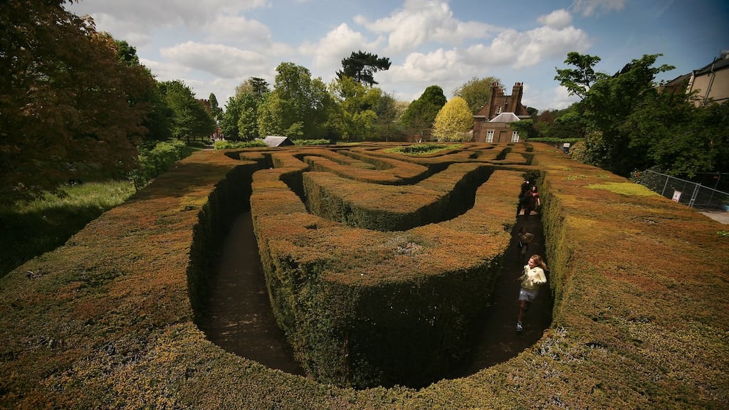 The Hampton Court maze in greater London: from the late 17th century, it is one of the oldest surviving mazes in Europe Photograph: Dan Kitwood/Getty Images