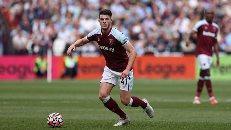 Declan Rice has been at the heart of West Ham’s return to Europe. Photograph:  Eddie Keogh/Getty