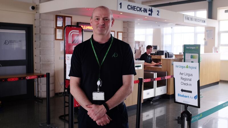 Kevin Gillespie, who moved to Donegal airport after working in Dublin airport for 20 years. Photograph: Bryan O’Brien/The Irish Times