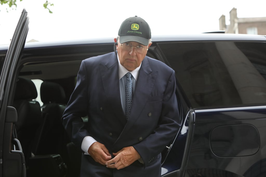 Irish businessman John Magnier arriving at the High Court in Dublin on Thursday. Photograph: Collins Courts
