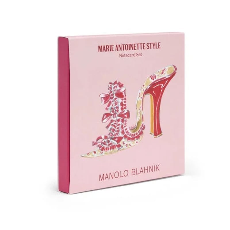 Manolo Blahnik notecard set, £15, V&A