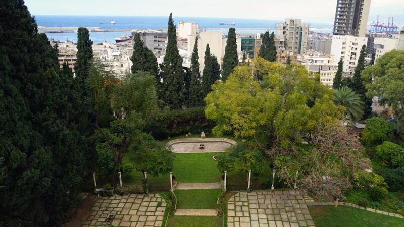 The Sursock Palace gardens. Photograph: Hannah McCarthy