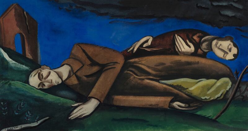 I Laid My Head on the Boundary Line, by Jēkabs Kazaks, from 1918. Photograph: Imma/Latvian National Museum of Art