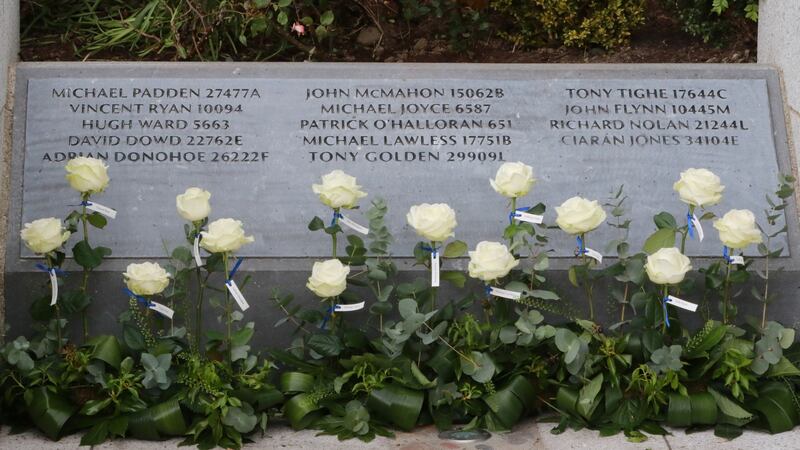 Members of An Garda Síochána who were killed in the line of duty are remembered at Dublin Castle. Photograph: Nick Bradshaw