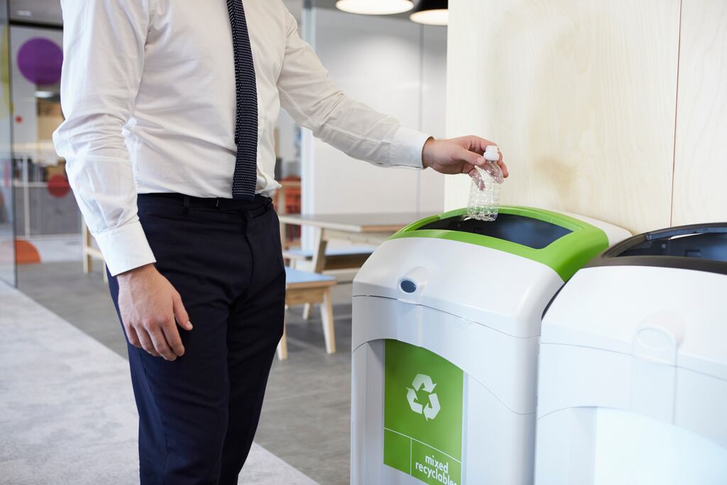 Anecdotal evidence suggests that professionals are terrible at carrying out basic recycling in the office. Photograph: iStock