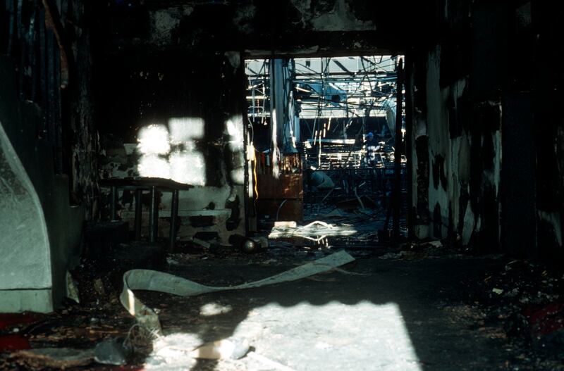 The interior of the Stardust which went on fire on the morning of  Valentines Day 1981, killing 48 young people. Photograph: Eamonn Farrell/RollingNews.ie