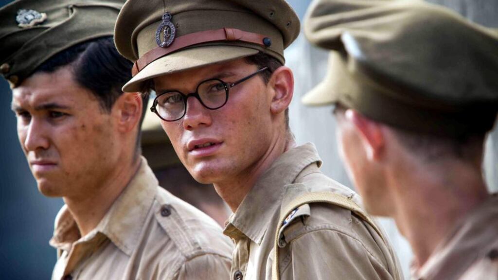 Jeremy Irvine (centre) in The Railway Man. “I was 17 and being rebellious. I wanted to piss off my parents. So I tried to join the army. I tried lying about my diabetes first”