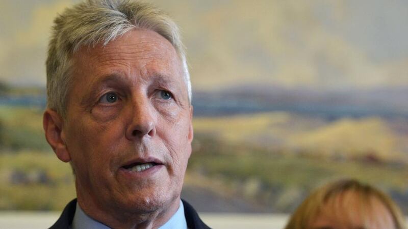 DUP party leader Peter Robinson: “I am an optimist by nature. I believe that there is a way through . . . I still believe that the direction of travel is right.” Photograph: Charles McQuillan/Getty Images