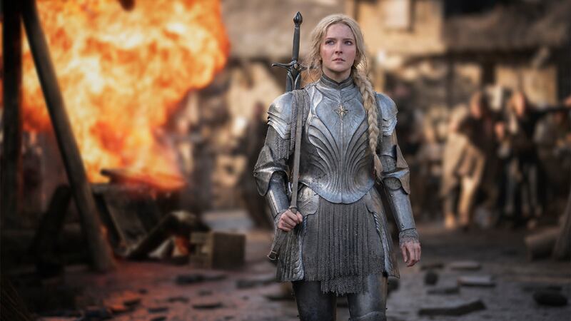 Morfydd Clark as Galadriel in The Lord of the Rings: The Rings of Power. Photograph: Ben Rothstein/Prime Video