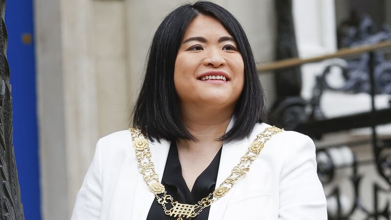 Lord Mayor of Dublin	  Hazel Chu greatly admires John Hume’s A New Ireland: Politics, Peace and Reconciliation.  Photograph: Conor McCabe Pohtography