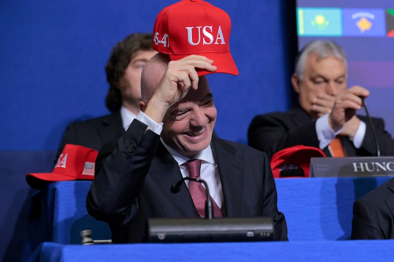 Fifa president Gianni Infantino has effectively argued that by gouging the customer base, he is simply honouring American culture. Photograph: Chip Somodevilla/Getty Images