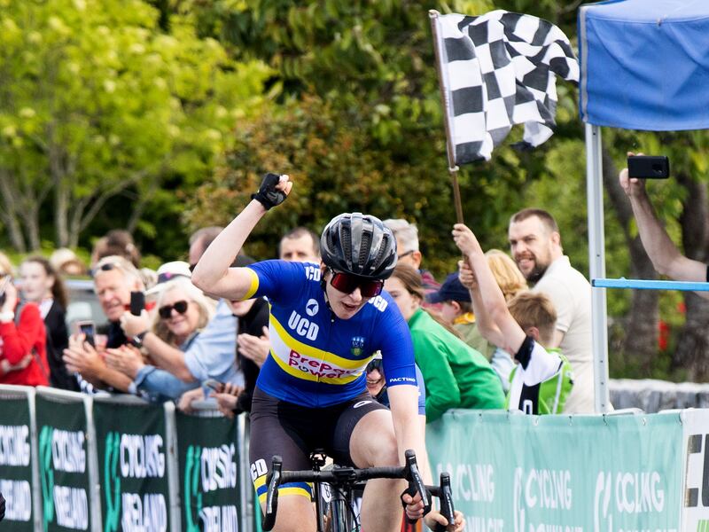 Last year Gabriele Glodenyte won the Cycling Ireland National Road Series overall – the premier competition for elite road racing cyclists. Photograph: Tom Maher/ INPHO