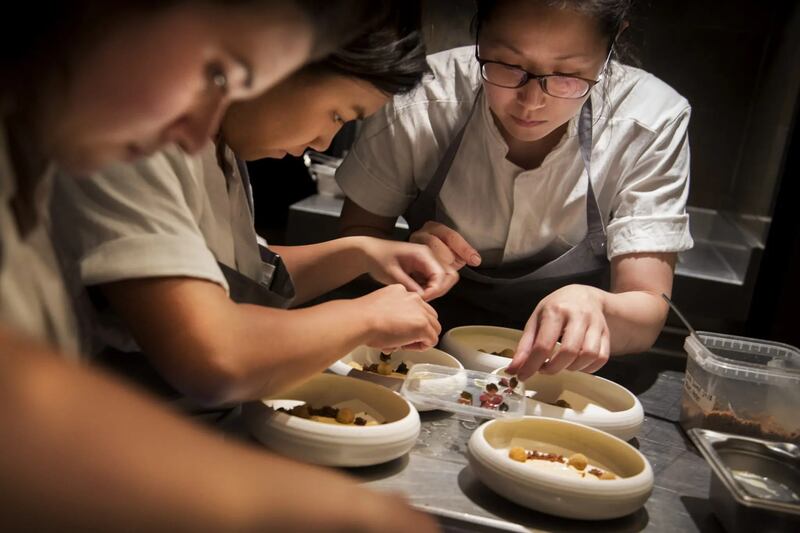 All fine-dining restaurants are demanding paces to work, but Noma is famous for its meticulously arranged plates.