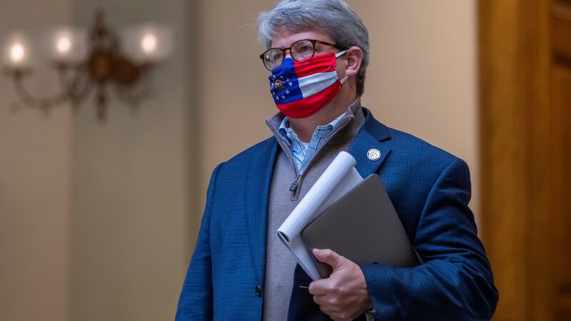 Gabriel Sterling, an election official in Georgia, directly appealed to the president to speak out against those intimidating his staff.  Photograph: EPA/Erik S Lesser