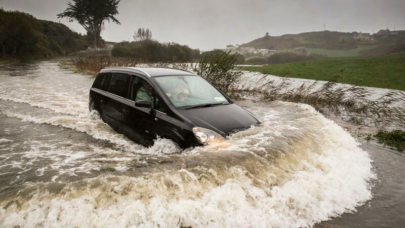 Flooding  in Tragumna, near  Skibbereen, West Cork. Photograph: Emma Jervis