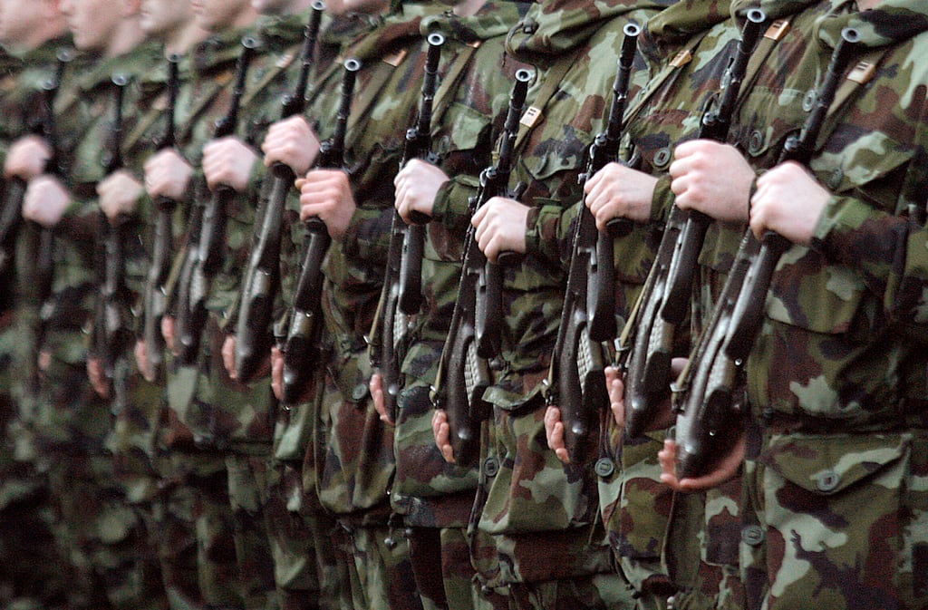 At the opening of the  court martial hearing at McKee Barracks, the former soldier – who cannot be named for legal reasons – pleaded not guilty to three charges.
