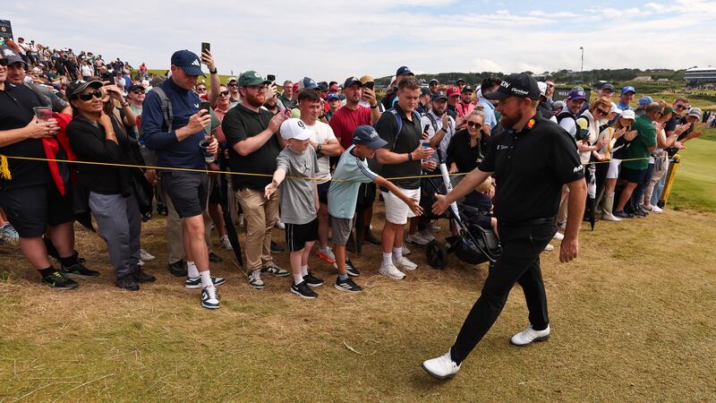Shane Lowry walks to the 18th. Photograph: Ben Brady/Inpho