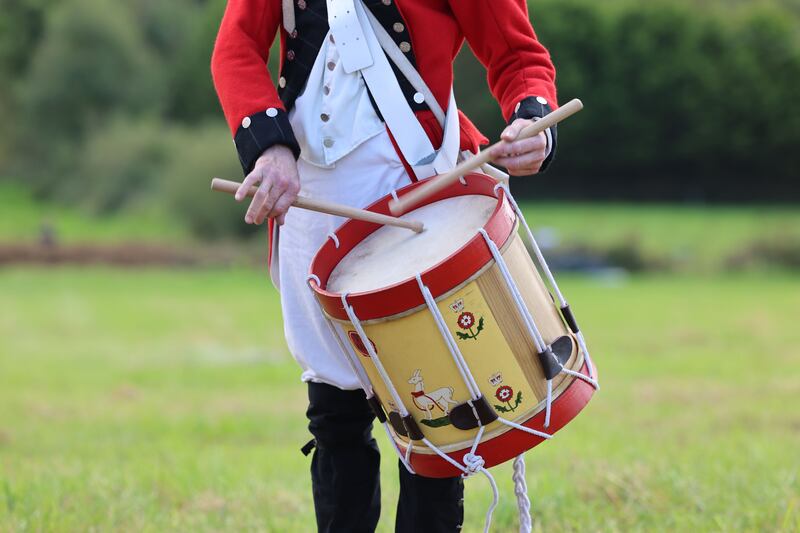 A drummer takes part in the event. Photograph: Dara Mac Dónaill/The Irish Times