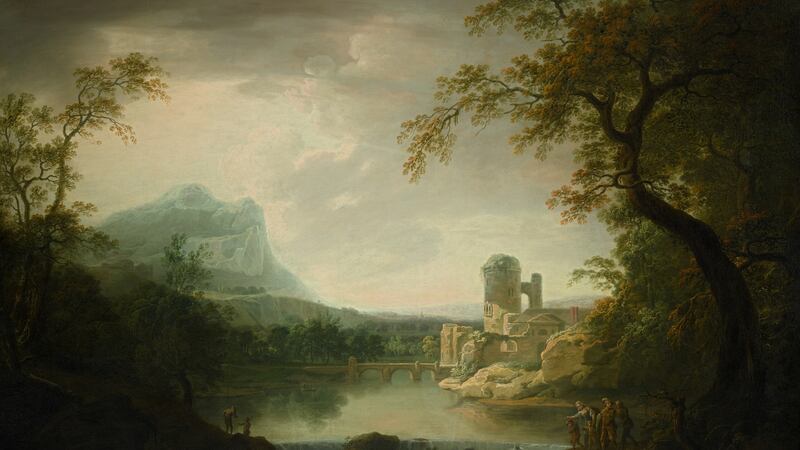 lot 107, George Mullins, A River Landscape (€59,000–€82,500).