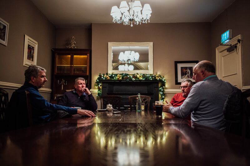 Former hurlers Ger Hegarty, Brian Finn and Mike Nash all have sons on the current Limerick team. Photograph: Brian Arthur