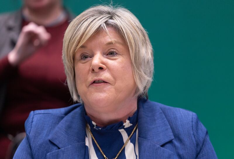 Government Chief Whip Mary Butler tore a strip off Sinn Féin's Pearse Doherty. Photograph: Sam Boal/Collins