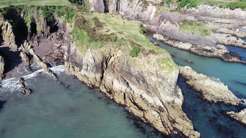 An aerial view of Smerwick Harbour in Co Kerry. Photograph: Courtesy of  The Cherish Project