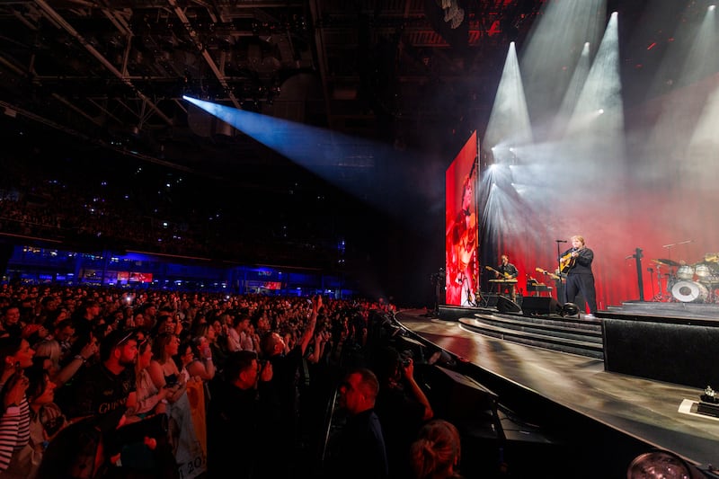 Lewis Capaldi performing at the 3Arena, Dublin. Photograph: Dan Dennison