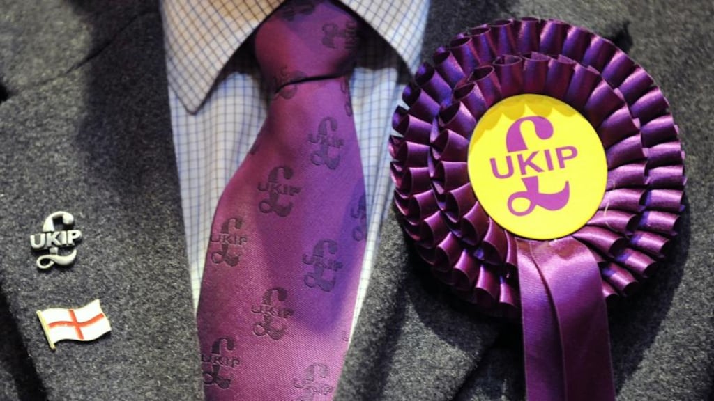 The UK Independence Party has suspended a councillor who claimed recent floods were the result of the British government’s decision to legalise gay marriage. Photograph: Nick Ansell/PA Wire