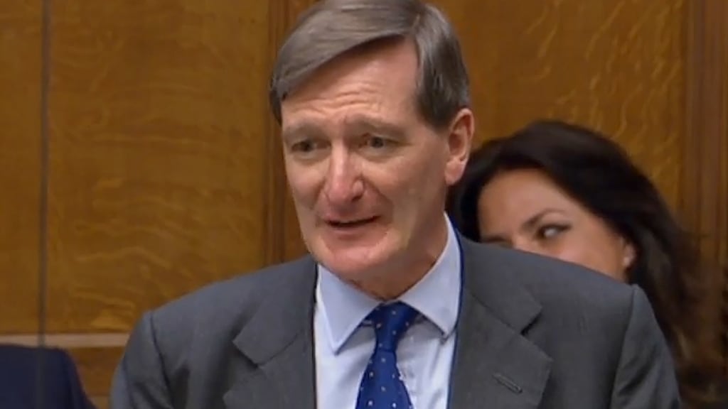 Former UK attorney general Dominic Grieve speaking in a debate on Brexit legislation in the House of Commons on Tuesday. Photograph: AFP/Getty Images