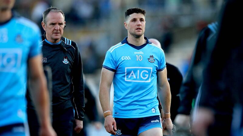 Dublin’s David Treacy missed a few frees at key moments in their defeat against Kilkenny.  Photograph: Ryan Byrne/Inpho