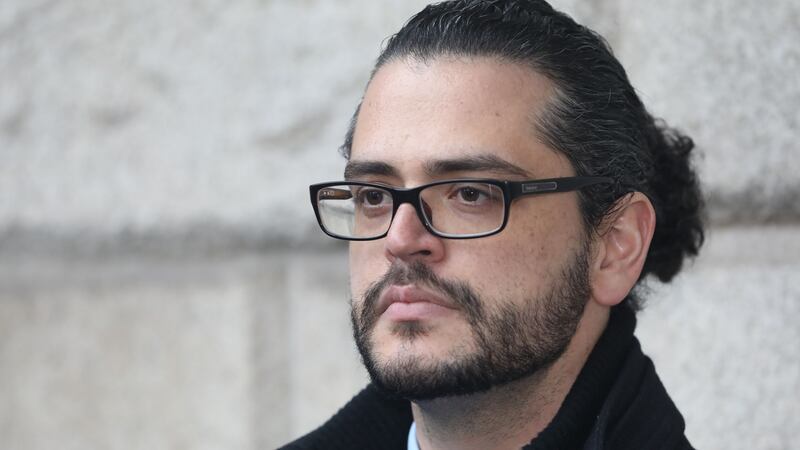 Alan Thawley, husband of the late, Malak Thawley,  pictured at the Four Courts  after  settling his High Court action over the death of his wife  for damages. Photograph: Collins Courts.