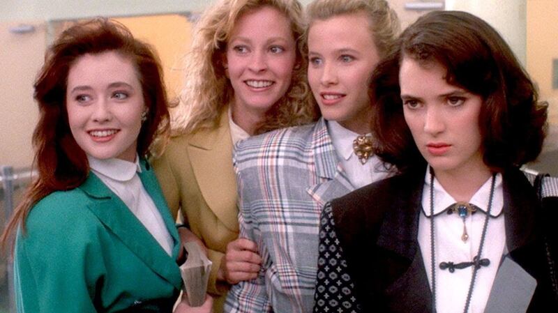Shannen Doherty,  Lisanne Falk, Kim Walker and Winona Ryder in Heathers