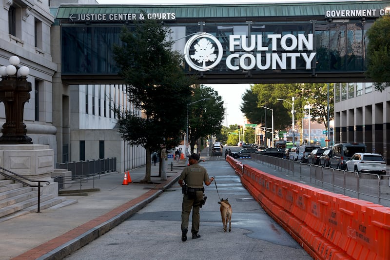 A spokesperson for the Fulton county district attorney’s office did not respond to a request for comment. Photograph: Joe Raedle/Getty Images