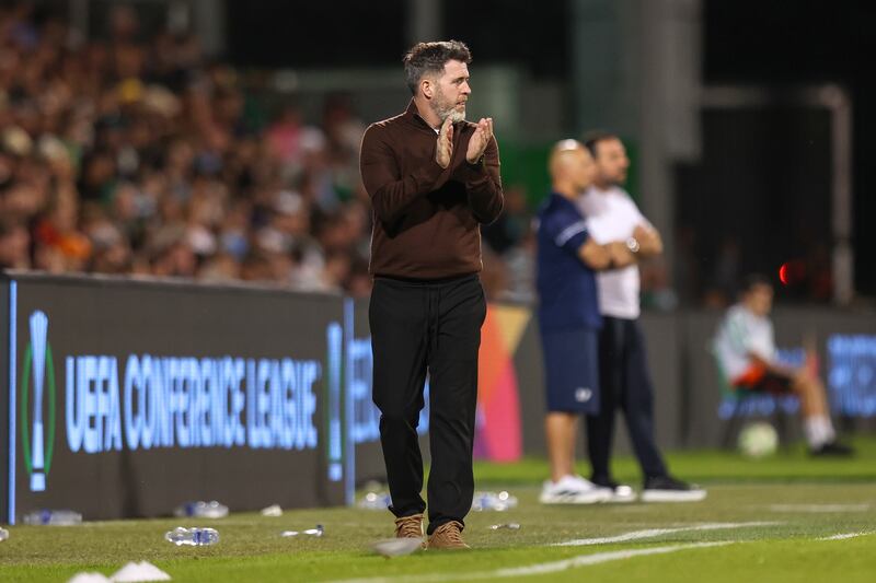 Shamrock Rovers manager Stephen Bradley. Photograph: Ryan Byrne/Inpho
