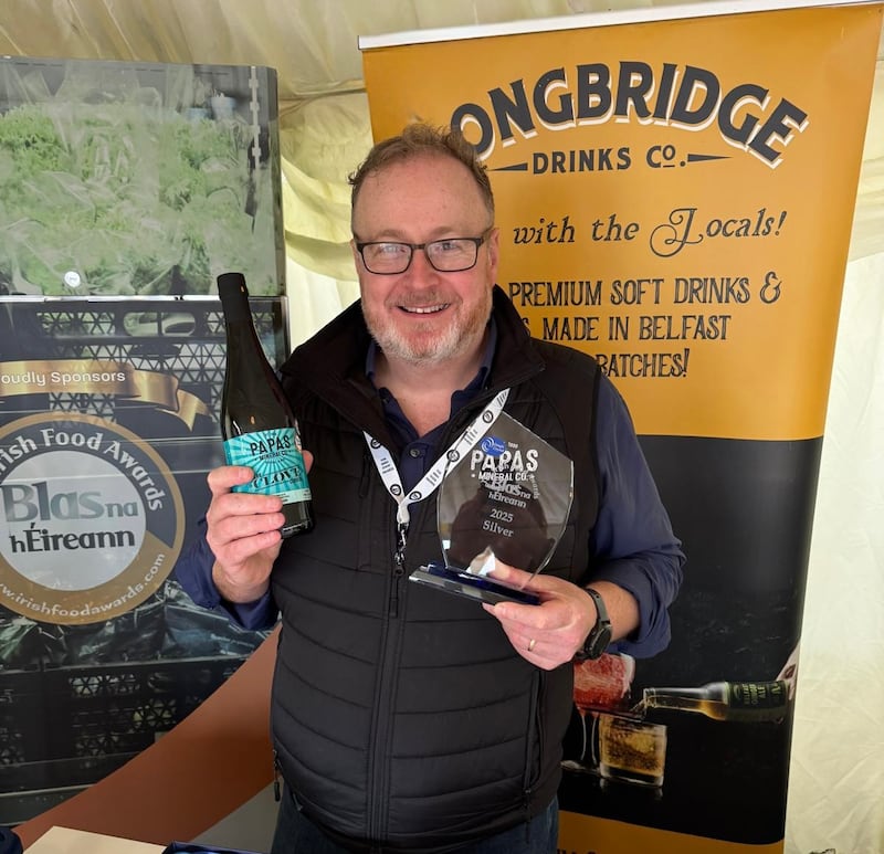 Wayne Adair, from Longbridge Drinks in Belfast, makes premium mixers, sodas and cordials