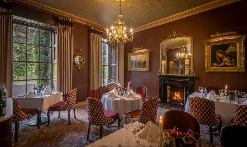 The restaurant at Barberstown Castle, Co Kildare