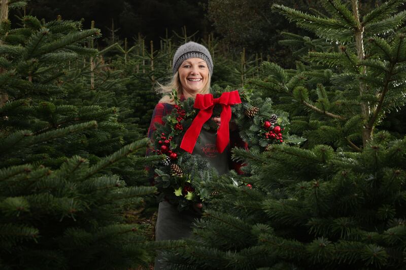 Karen Morton of Killakee Christmas Tree farm. Photograph: Alan Betson