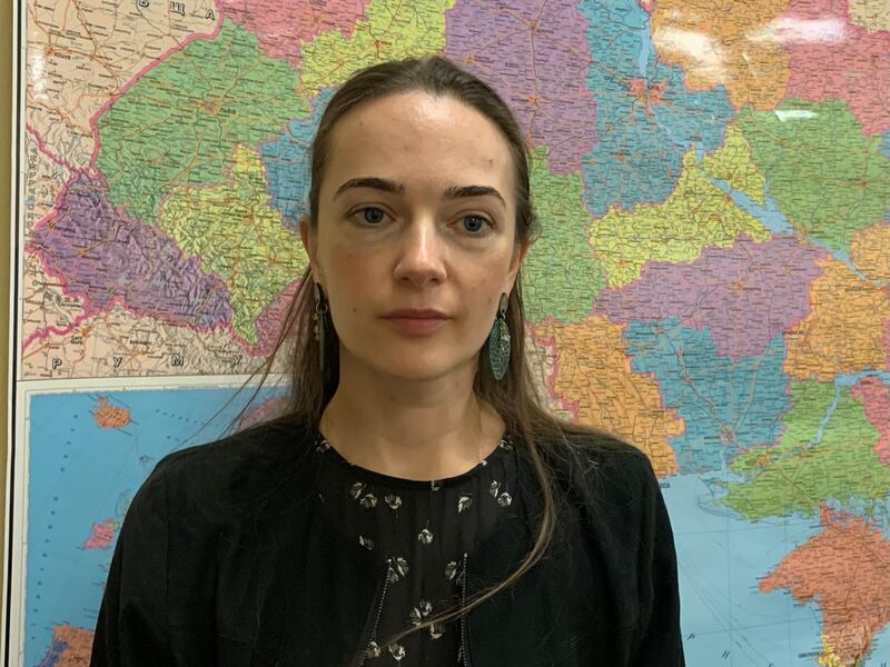 Human rights lawyer Oleksandra Matviichuk. Photograph: Lara Marlowe