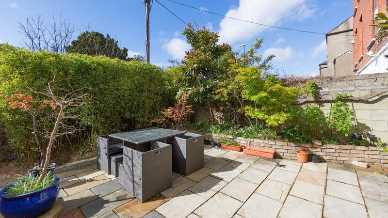Low-maintenance rear garden at 32 Grosvenor Road, Rathmines, Dublin 6