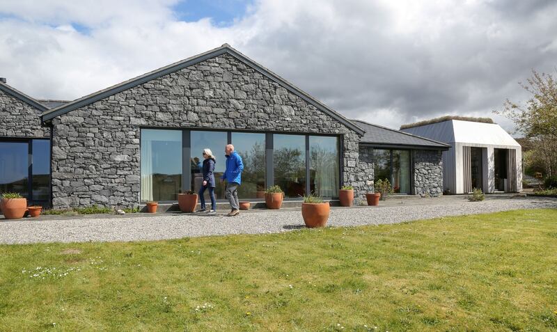 Connemara cool: Peter and Paula Vine at their Clifden home. Photograph: Joe O’Shaughnessy
