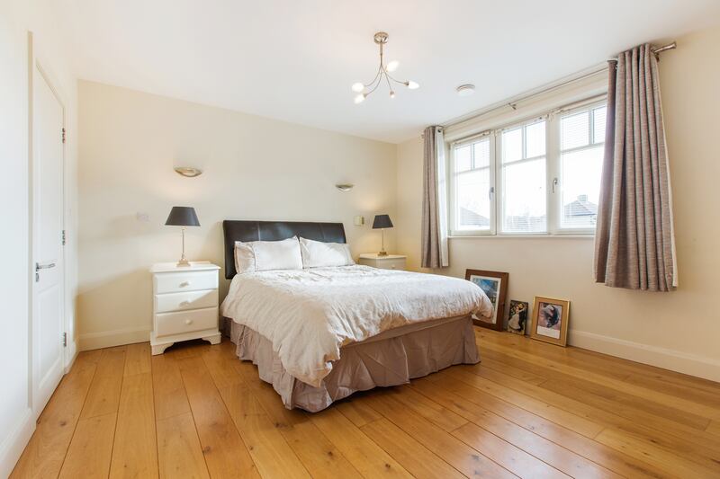 One of the six bedrooms