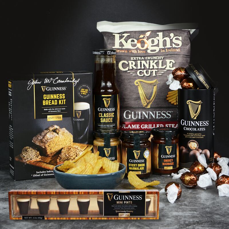 Carroll's hampers, such as this Guinness Gift Set, are the perfect gift for loved ones who can't make it home this Christmas. 