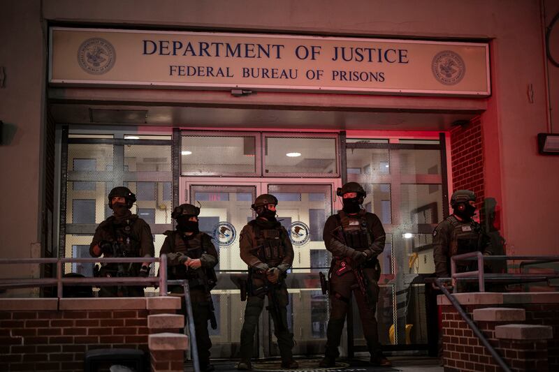 The Brooklyn Metropolitan Detention Centre in New York, where Venezuela’s president Nicolás Maduro was brought hours after the US military seized him and his wife. Photograph: Bryan Anselm/The New York Times