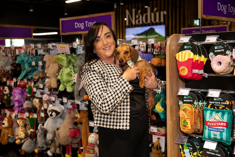 Shirley Rooney and her dog Amber