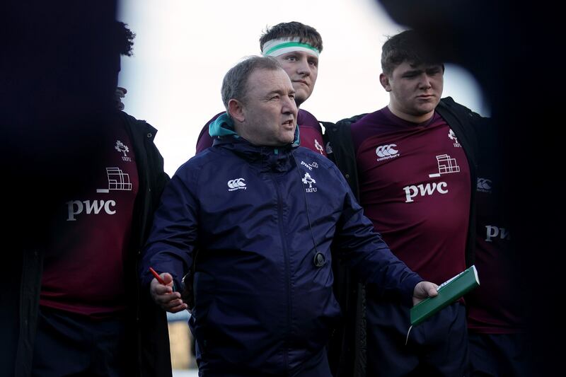 Ireland U20s head coach Richie Murphy. Photograph: Laszlo Geczo/Inpho

