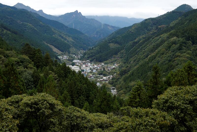 Nanmoku Village is located between mountains in Gunma prefecture, northwest of Tokyo, Japan. Photograph: Issei Kato/Reuters