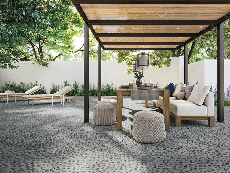  Scuro cobble paving porcelain stoneware tiles from Risseu