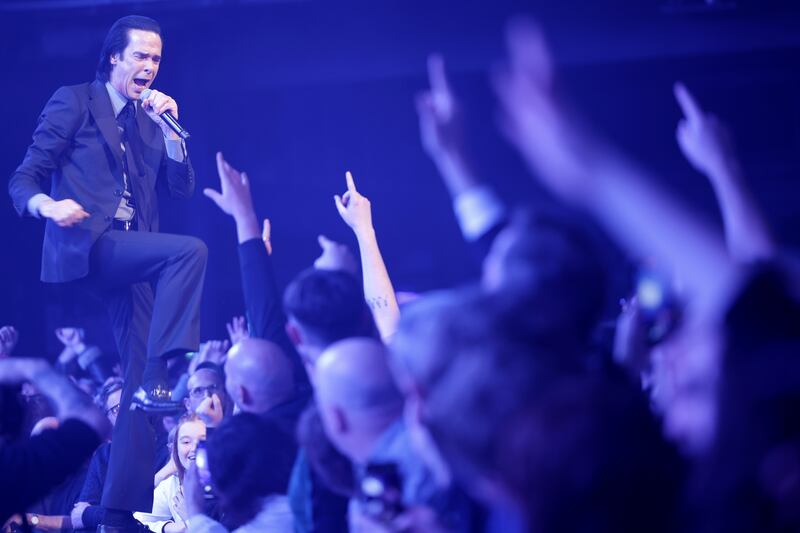 Nick Cave and The Bad Seeds perform at the 3Arena, Dublin, on November 12th. Photograph: Chris Maddaloni

