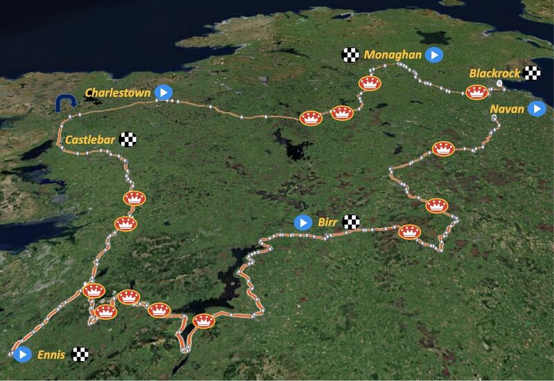 Rás Tailteann map