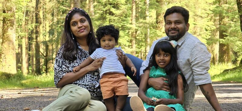 Anupa Achuthan and her family